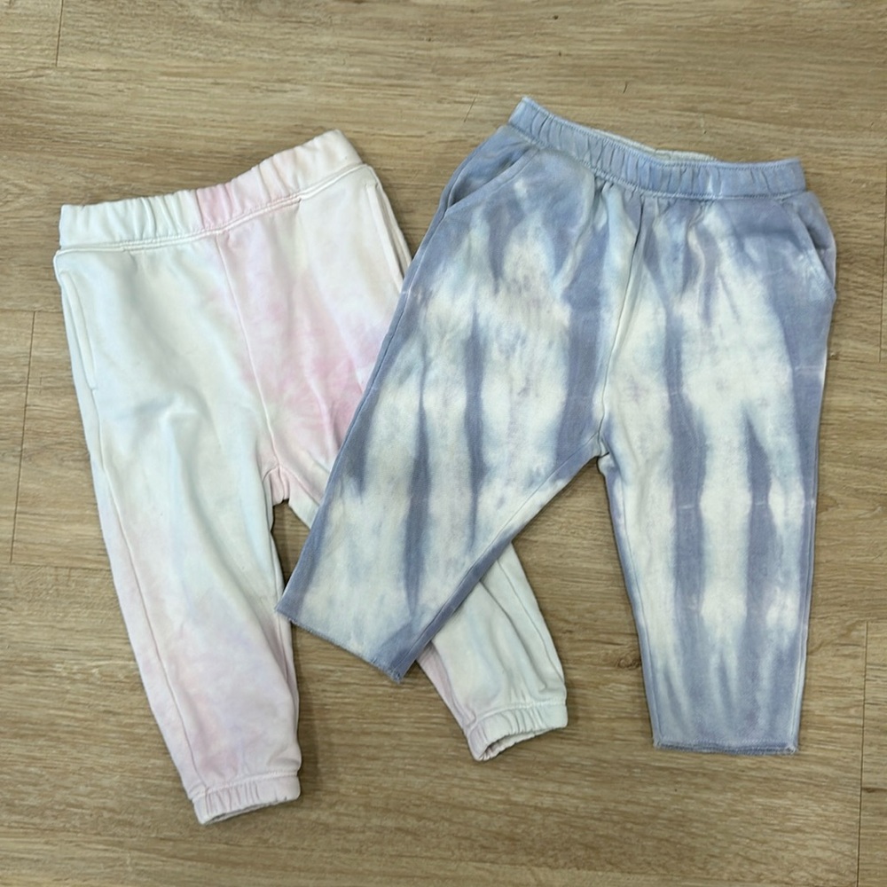 GAP Toddler Tie-Dye Jogger Pants - Pink & Blue, 18-24 months